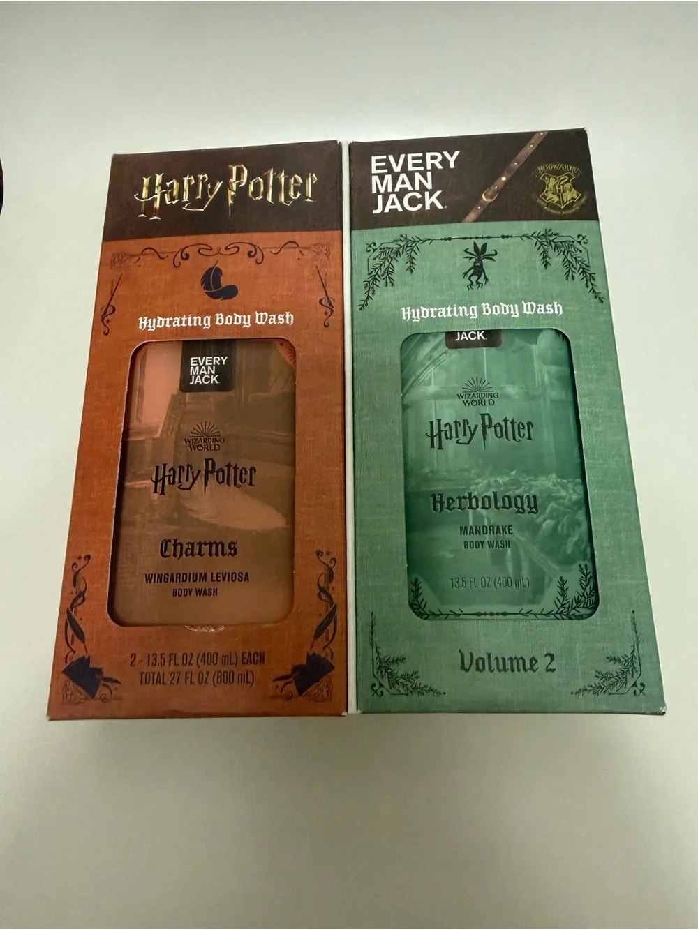 Harry Potter x Every Man Jack Hydrating Body Wash Duo - Orange & Green